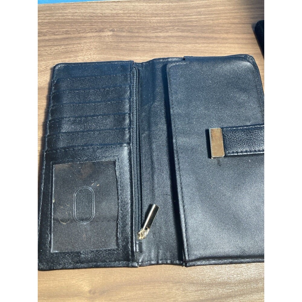 Safe Keeper Black Wallet Womens Faux Leather - Picture 3 of 8